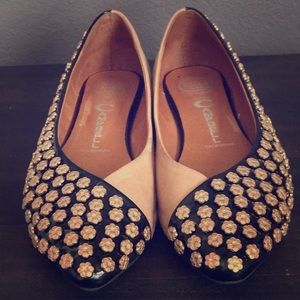 JEFFREY CAMPBELL ‘Daisy’ embellished flat • size 8